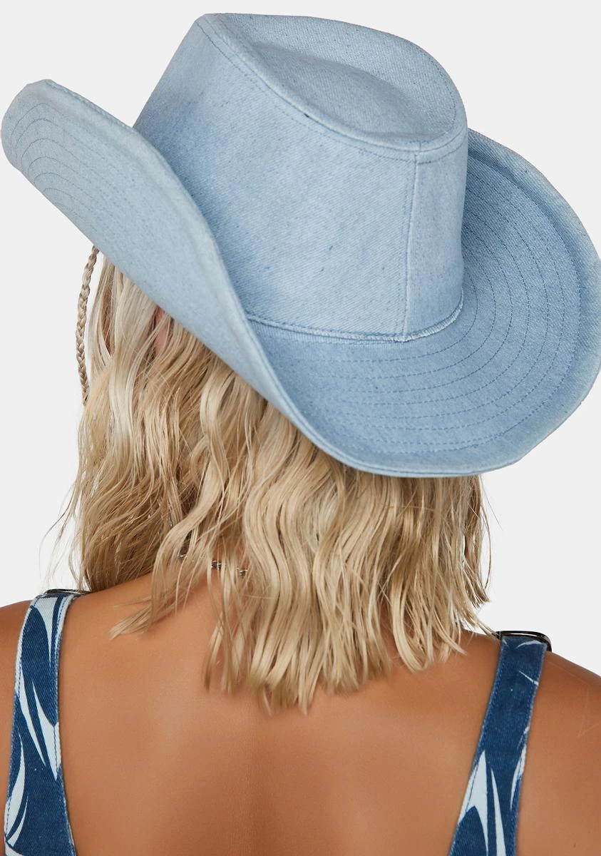Denim Cowboy Hat 3 Denim Cowboy Hat - Image 3