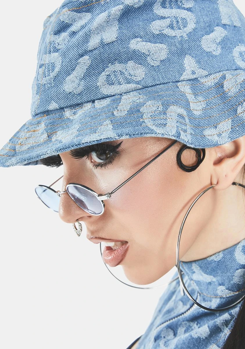 Dick Monogram Denim Bucket Hat 2 Dick Monogram Denim Bucket Hat - Image 2