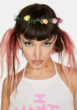 Good Vibes Only Light Up Flower Crown -Cosplay Fantasy Deals Store 8DelaGrZaLJXKkir09FG5f9FFSMSC4Au 24