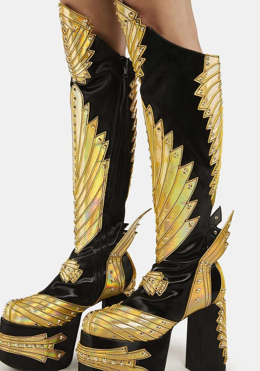 Wrath Of Goddess Knee High Boots 4 Wrath Of Goddess Knee High Boots - Image 4