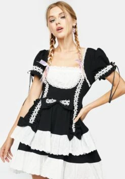 Noir Fancy A Slice Mini Dress