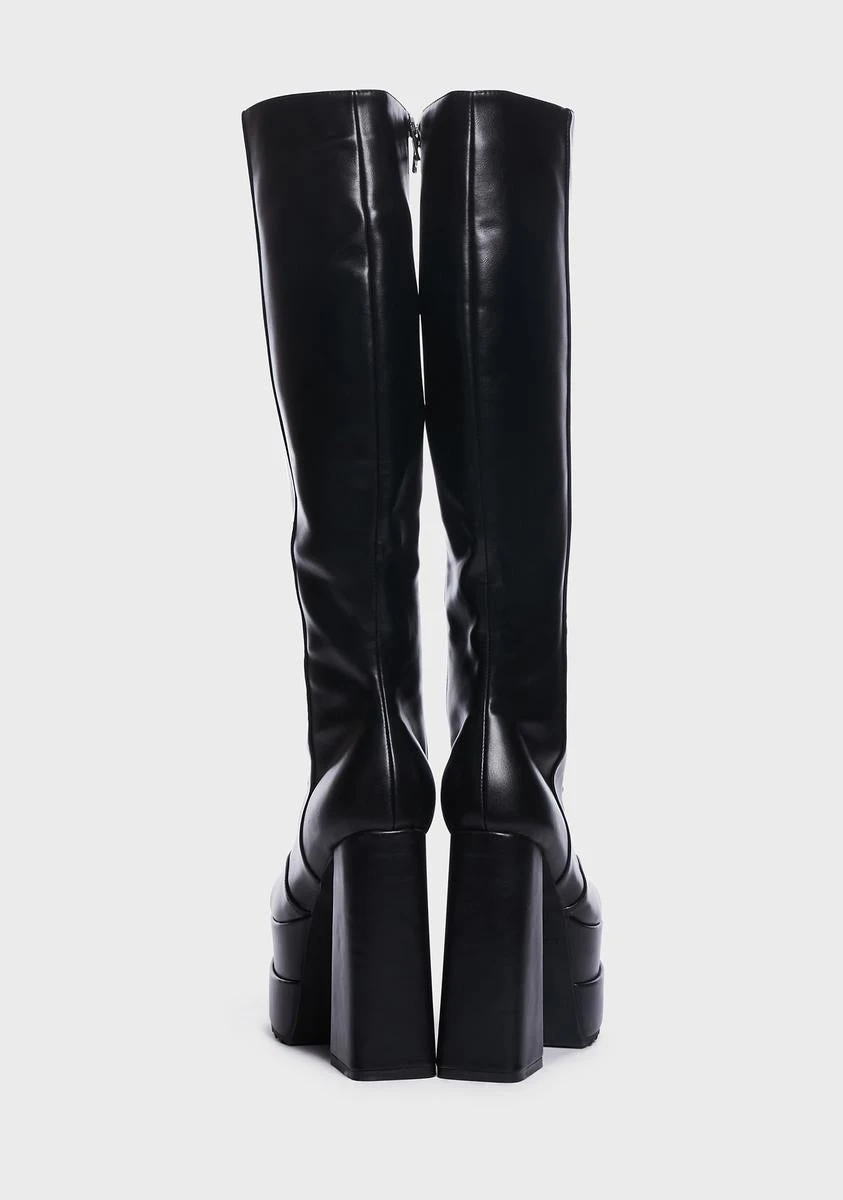 Lamoda Hinting Platform Knee High Boots 4 Lamoda Hinting Platform Knee High Boots - Image 4