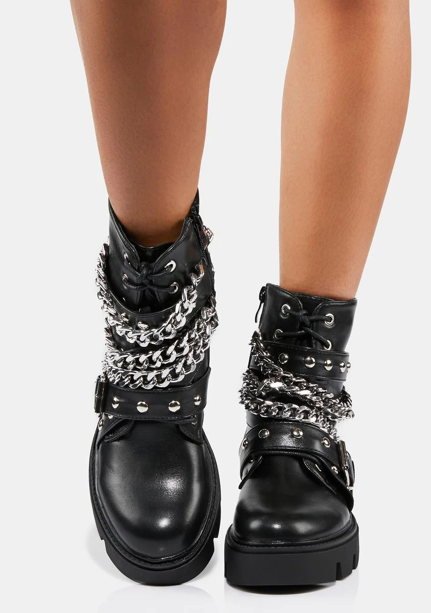 Chain Revolt Ankle Boots 3 Chain Revolt Ankle Boots - Image 3