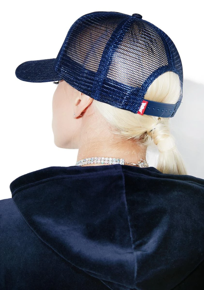 Von Dutch Denim Logo Trucker Hat 4 Von Dutch Denim Logo Trucker Hat - Image 4