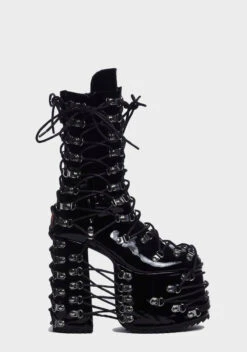 Trapped In Despair Platform Boots