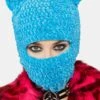 Blue Chenille Bear Balaclava