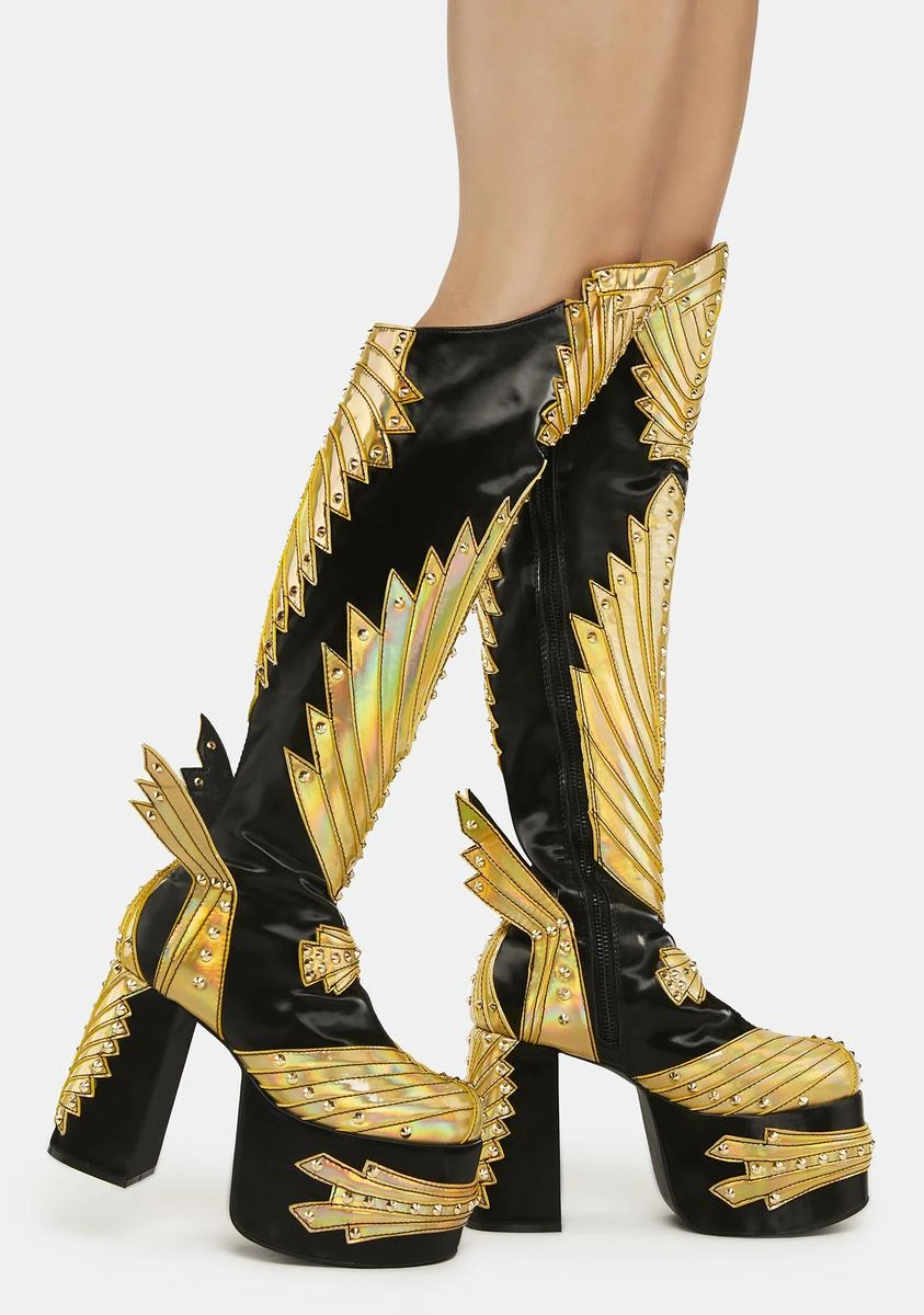 Wrath Of Goddess Knee High Boots 2 Wrath Of Goddess Knee High Boots - Image 2