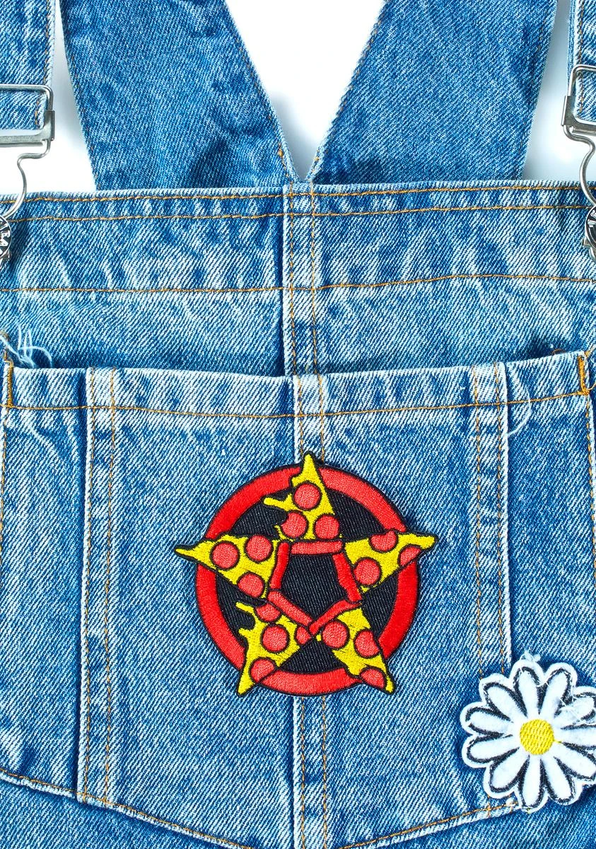 Pizza Pentagram Patch 1 Pizza Pentagram Patch