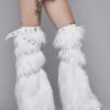 Icy God Forsaken Faux Fur Leg Warmers