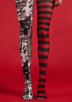 Troublemaker Mismatched Tights
