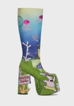 Gone Fishing Platform Boots