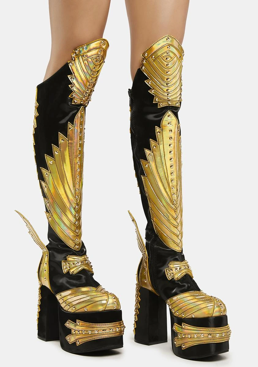 Wrath Of Goddess Knee High Boots 1 Wrath Of Goddess Knee High Boots