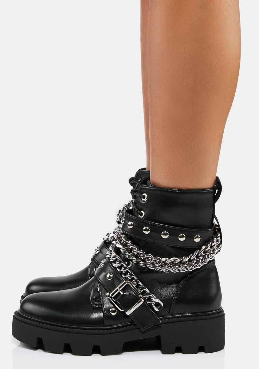 Chain Revolt Ankle Boots 2 Chain Revolt Ankle Boots - Image 2