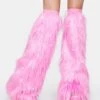 Sweet Techno Kitty Faux Fur Leg Warmers
