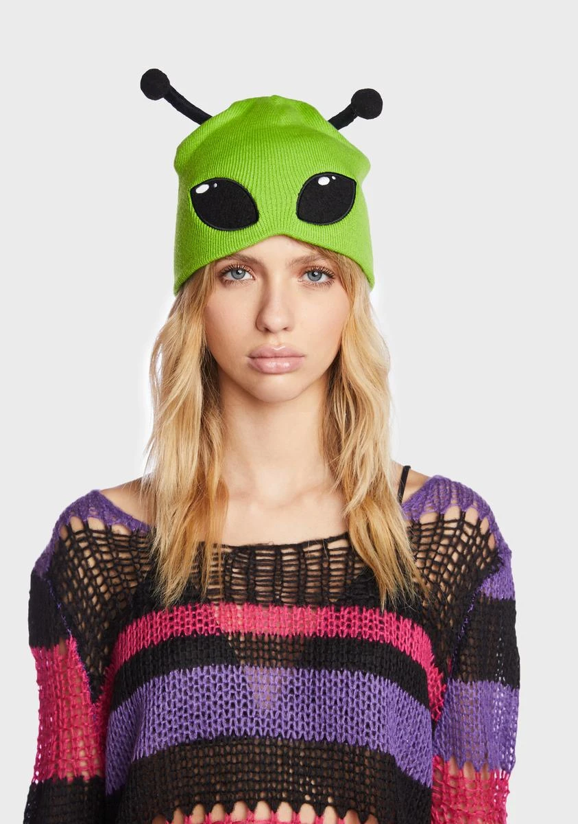 Come In Peace Alien Beanie 1 Come In Peace Alien Beanie