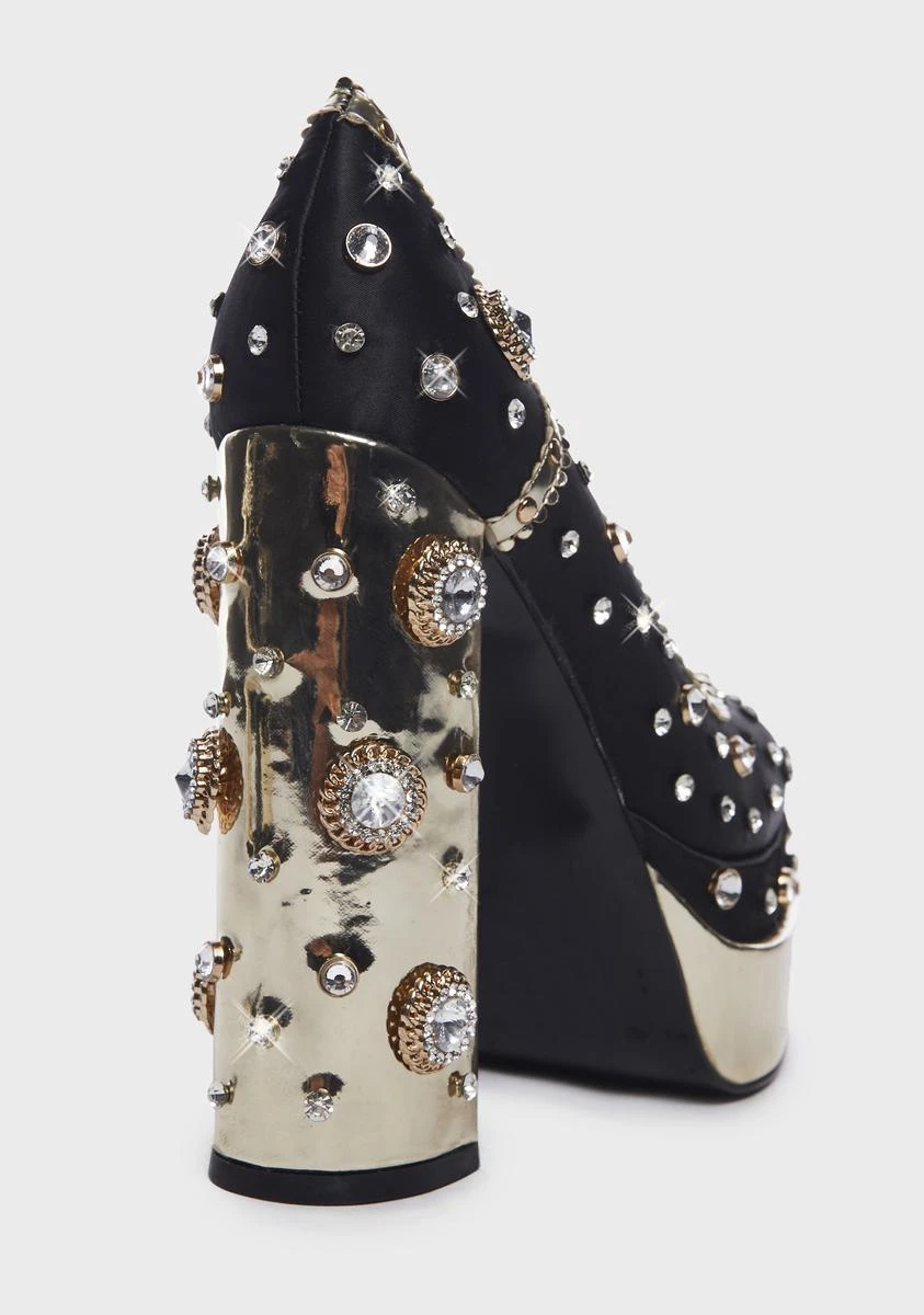Black Gemma Platform Heels 2 Black Gemma Platform Heels - Image 2