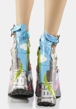 Townsville Takeover Platform Sandals -Cosplay Fantasy Deals Store uyUaJVuatkMXgD9uApEyr1FlV1jWIxNN 24