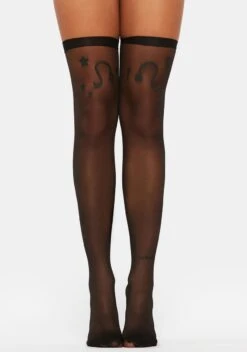 It's Leo Season Sheer Thigh High Socks