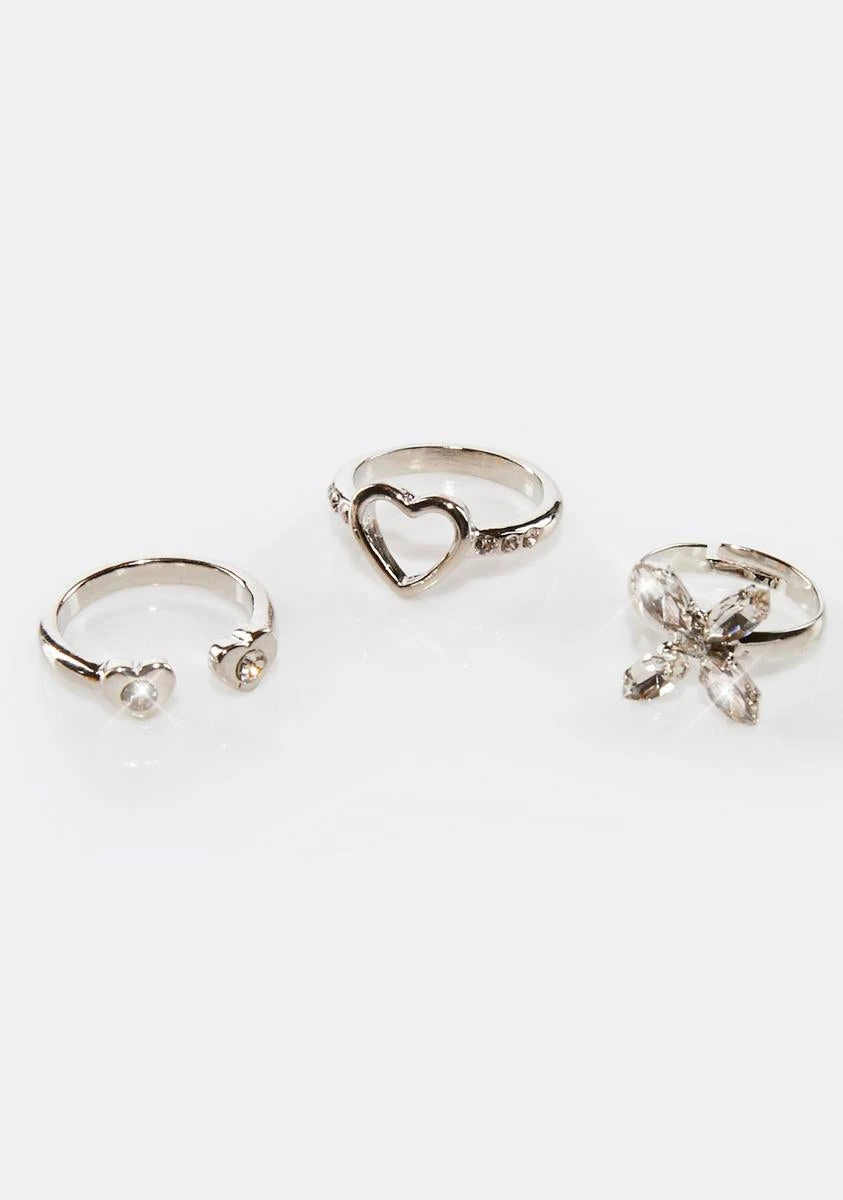 Trending Three-Piece Ring Set 2 Trending Three-Piece Ring Set - Image 2