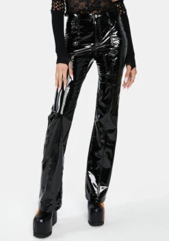 Brutally Blunt Vinyl Pants
