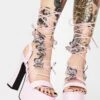Sugar Pixie Queen Lace Up Heels